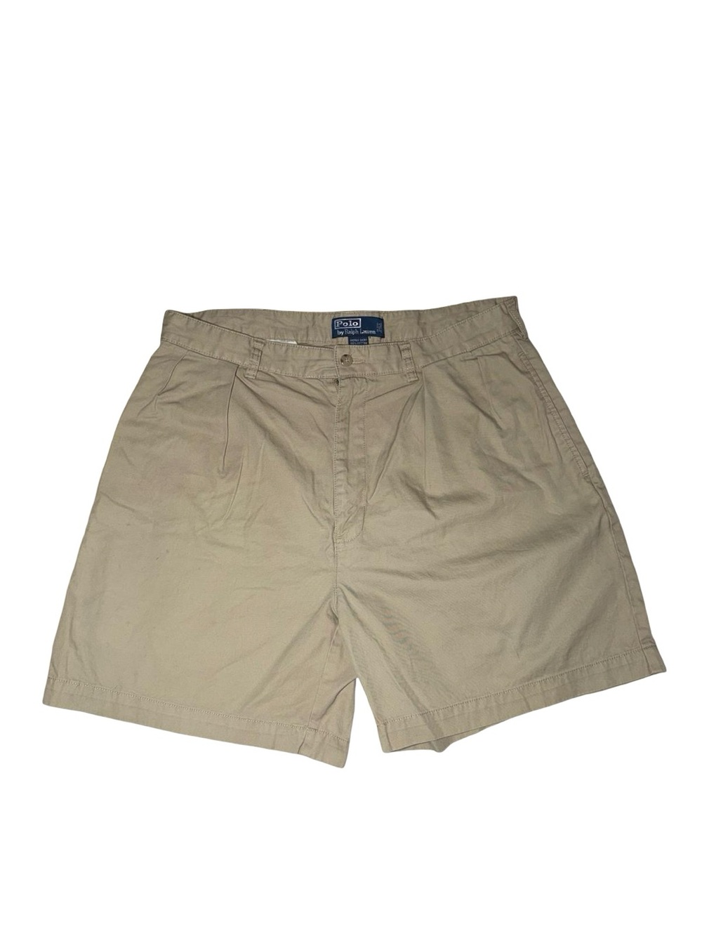 Vintage Polo Ralph Lauren Andrew Short Double Pleated Cotton Chino Shorts